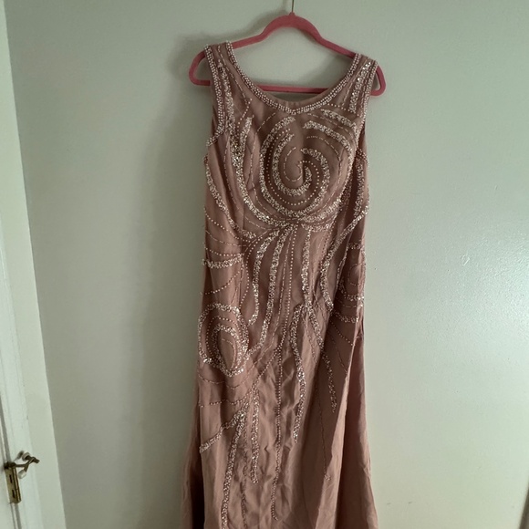Dresses & Skirts - Size 14 MOB/MOG Gown in dusty rose/mauve BEADED!  New w/o tags!